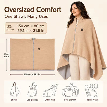 Warmly CozyWrap™ — Wearable Heated Blanket